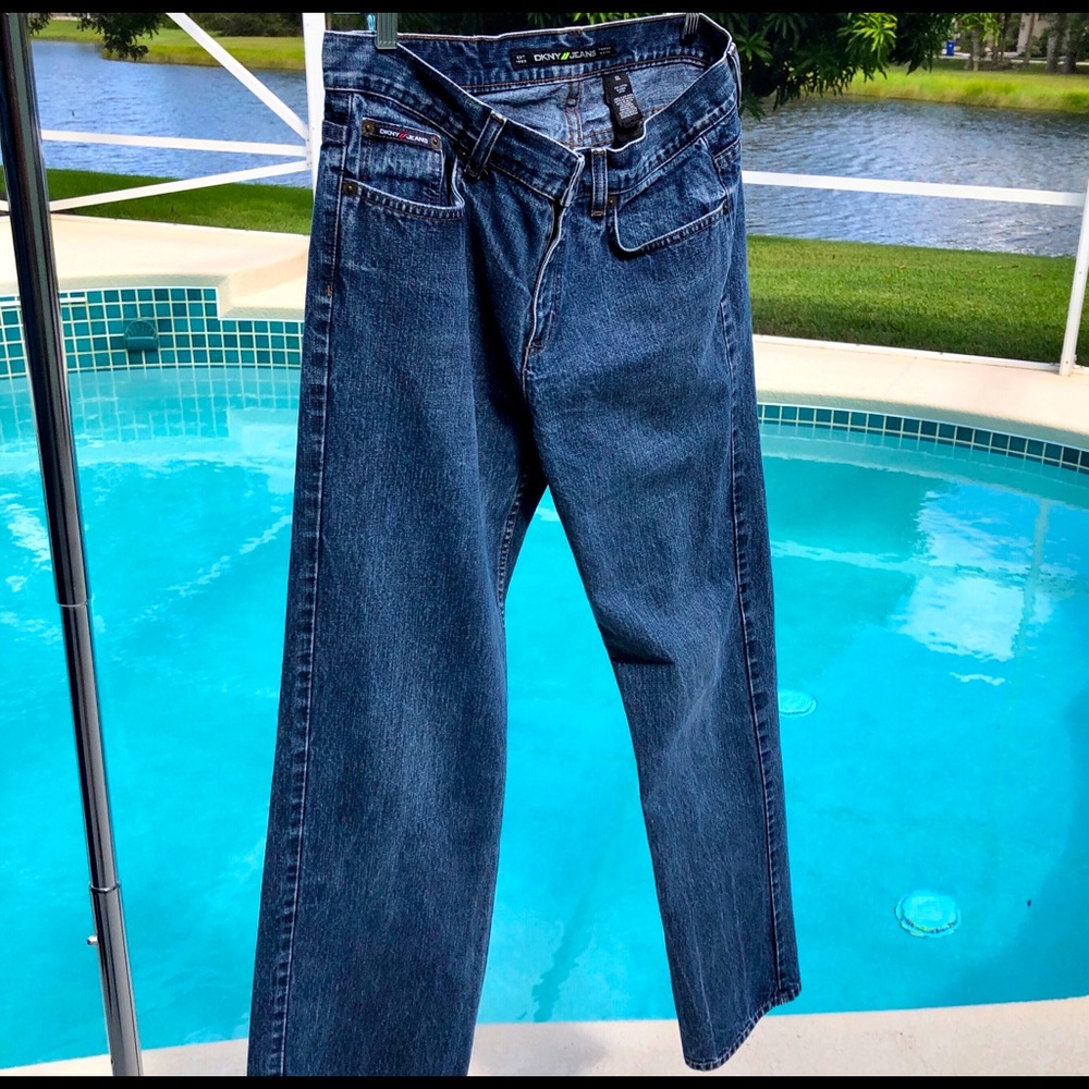 DKNY Jeans Size 10L Vintage 100 % Cotton Made in USA Wow